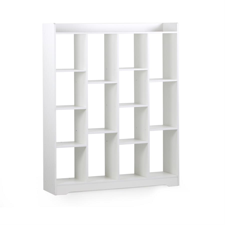 Libreria da salotto con design moderno bianco