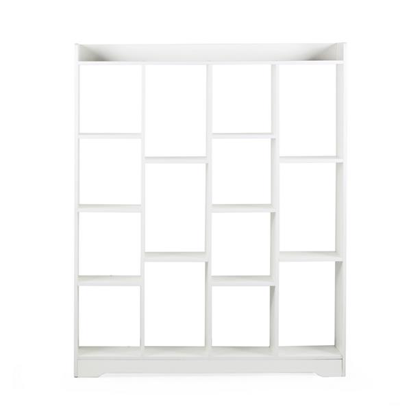 Libreria da salotto con design moderno bianco