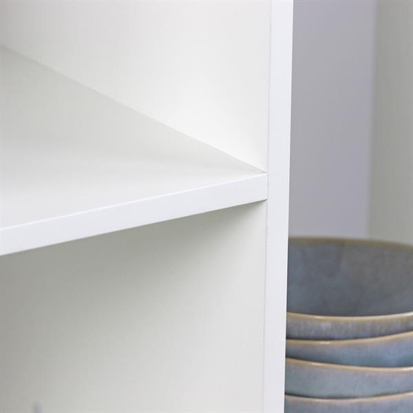 Libreria da salotto con design moderno bianco