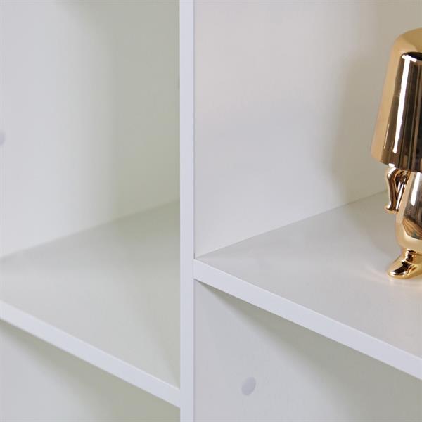 Libreria da salotto con design moderno bianco