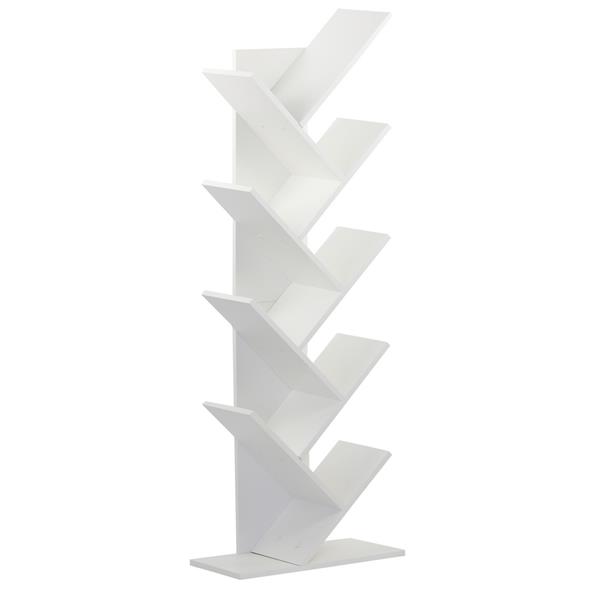 Libreria porta riviste 50x25x141 cm bianco opaco - Tree
