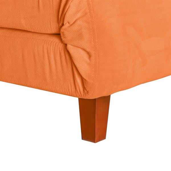 Divano-letto traformabile arancione apribile a due posti- Basil