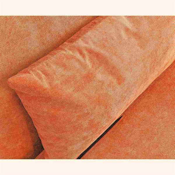 Divano-letto traformabile Basil arancione apribile a due posti