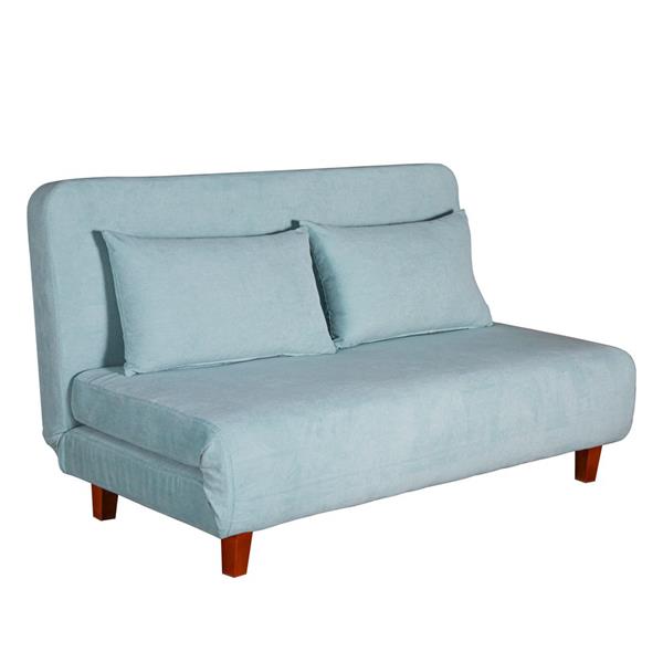 Divano letto trasformabile due posti con cuscini facile da aprire - Basil