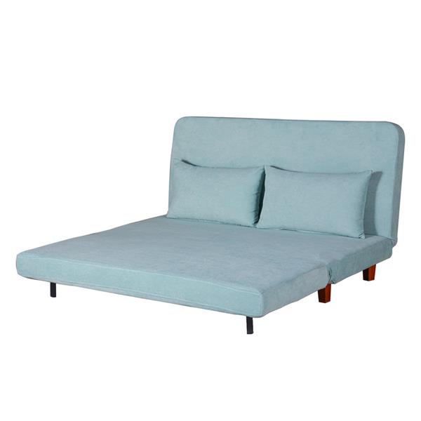 Divano letto trasformabile due posti con cuscini facile da aprire - Basil
