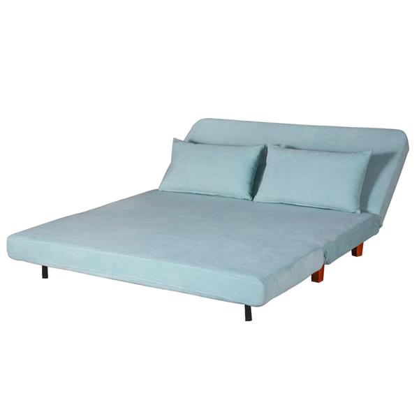 Divano letto trasformabile due posti con cuscini facile da aprire - Basil