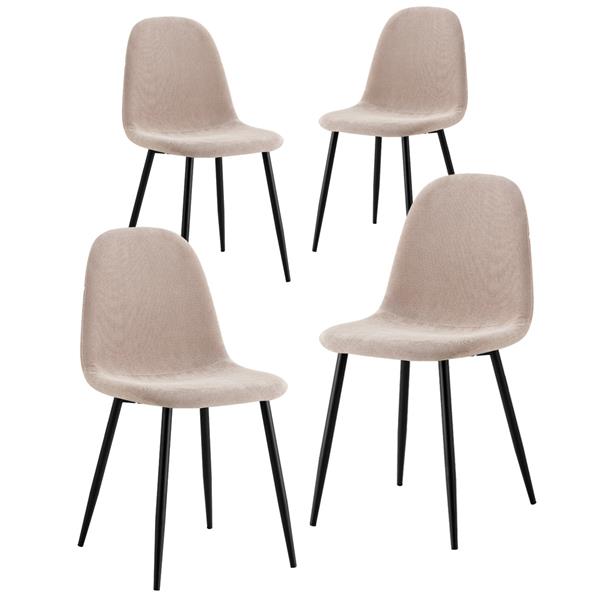 Set da 4 sedie design da salotto imbottite Bella