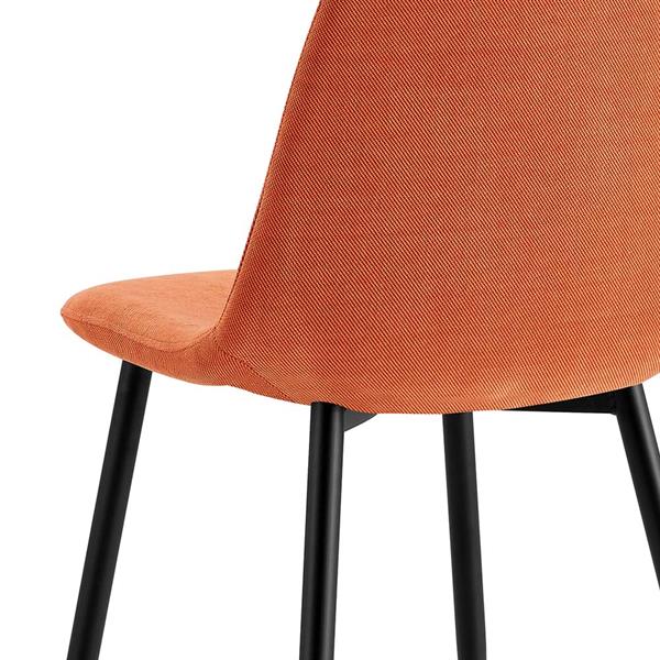 Set da 4 Sedie design da salotto imbottite Orange - Bella