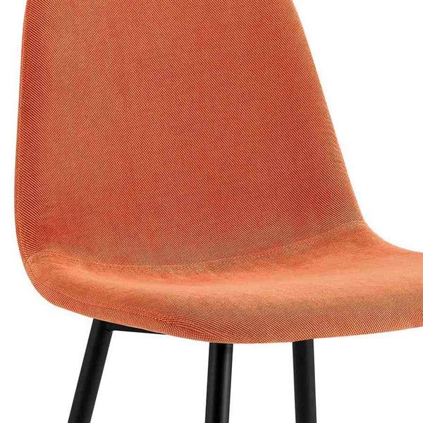Set da 4 Sedie design da salotto imbottite Orange - Bella