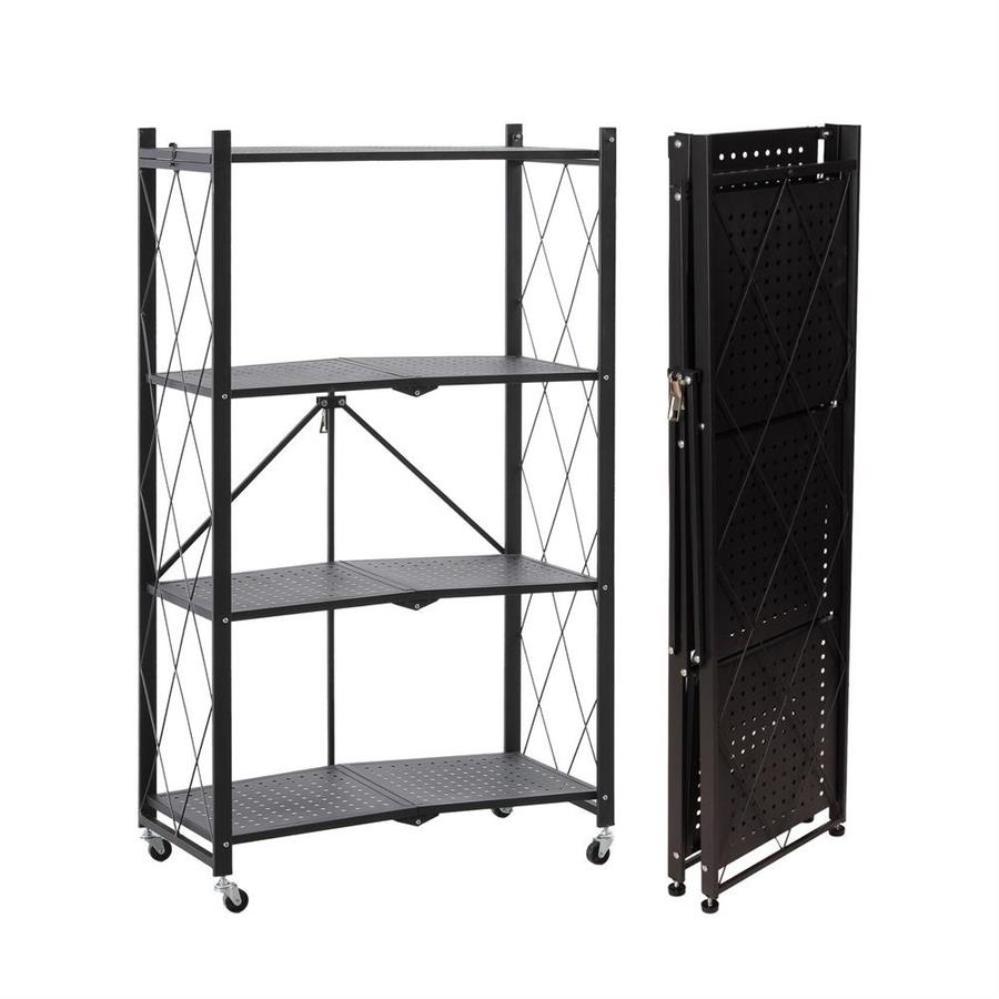 Scaffale 4 ripiani richiudibile in metallo