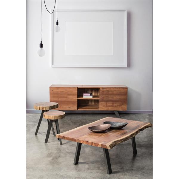 Mobile tv in legno 2 ante con gambe in metallo 160 cm Achille