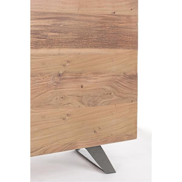 Buffet in legno massello 4 ante con ripiani interni 200 cm Achille
