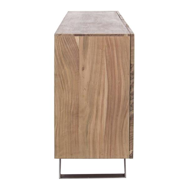 Buffet in legno massello 4 ante con ripiani interni 200 cm Achille