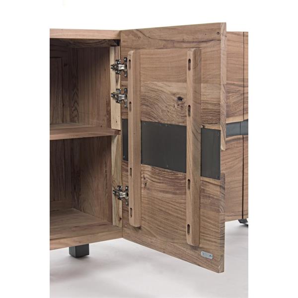 Credenza buffet in legno 4 ante 200cm con gambe in metallo Achille