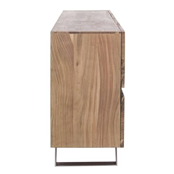 Credenza buffet in legno 4 ante 200cm con gambe in metallo Achille