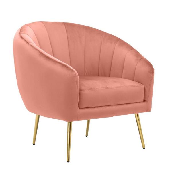 Poltrona design Luxury we Home in velluto rosa