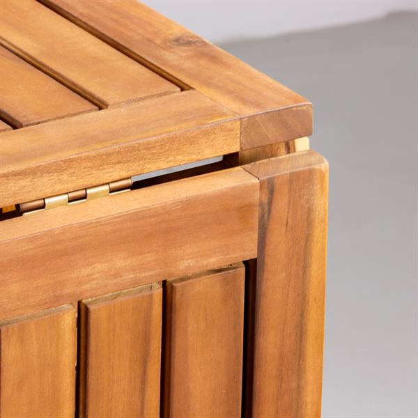 Set tavolo e 4 sedie da esterno in legno richiudibile 110x90 cm - Vittoria