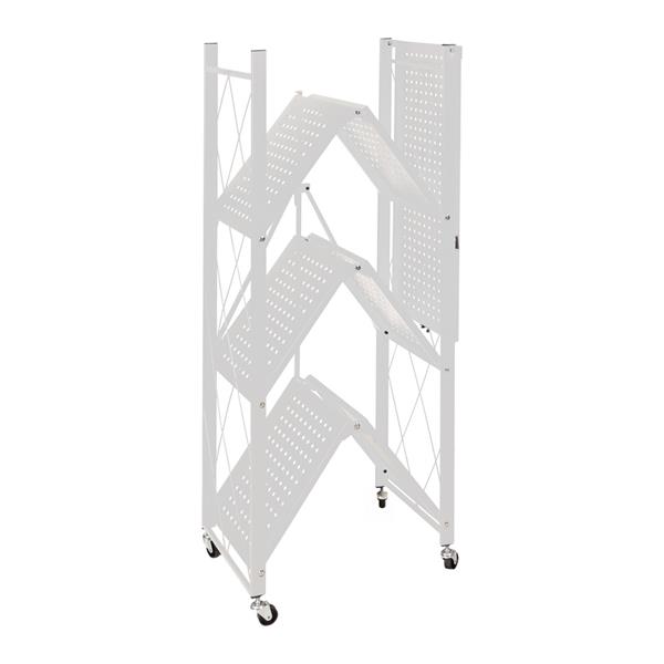 Scaffale richiudibile bianco 4 ripiani