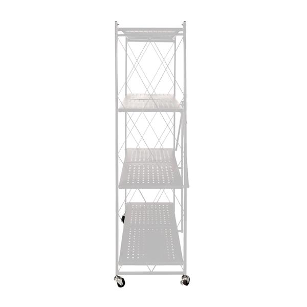 Scaffale richiudibile bianco 4 ripiani