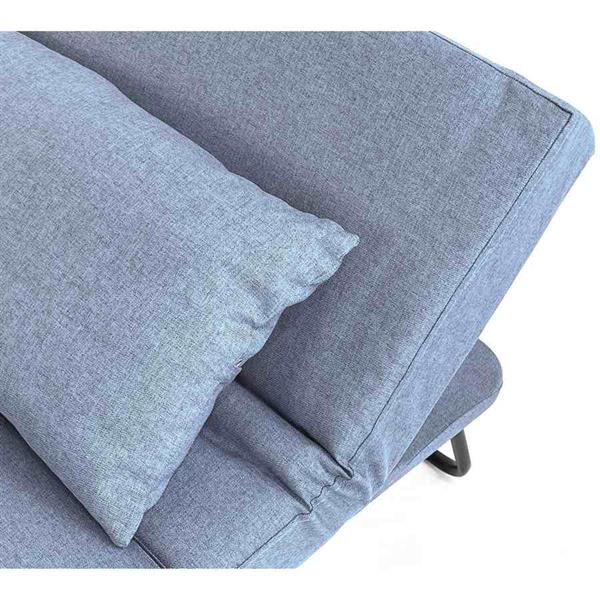 Brandina letto pouf  richiudibile in tessuto blu jeans - Bibi