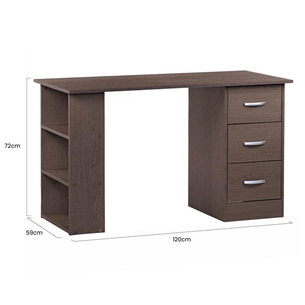 Scrivania in legno 120x59x72 cm