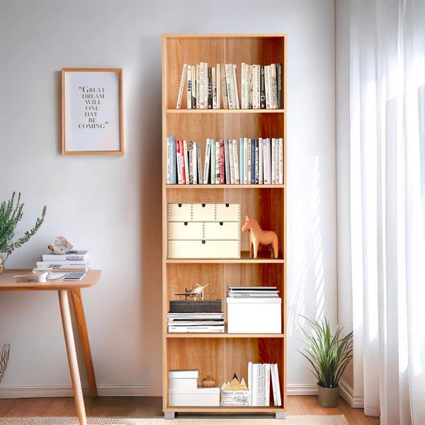 Mobile libreria in legno naturale 60x30x189 cm - Buz