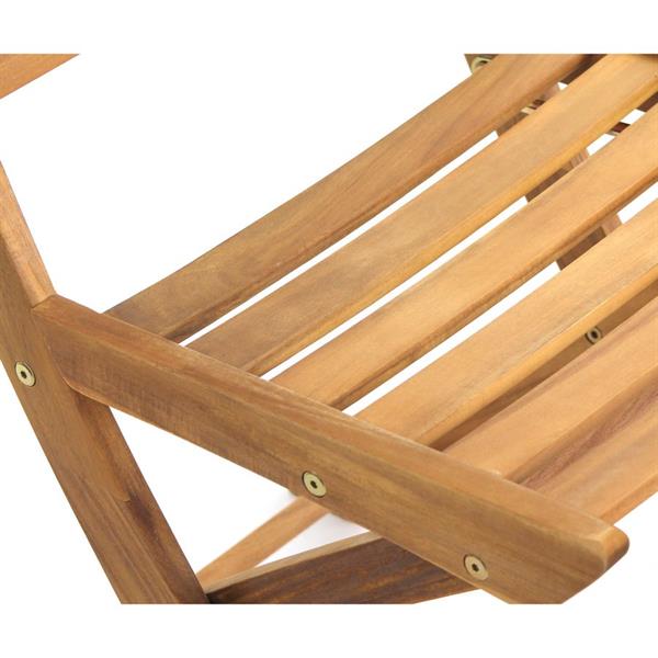 Set da 2 sedie da giardino in legno pieghevoli Navis