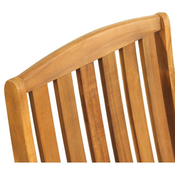 Set da 2 sedie da giardino in legno pieghevoli Navis