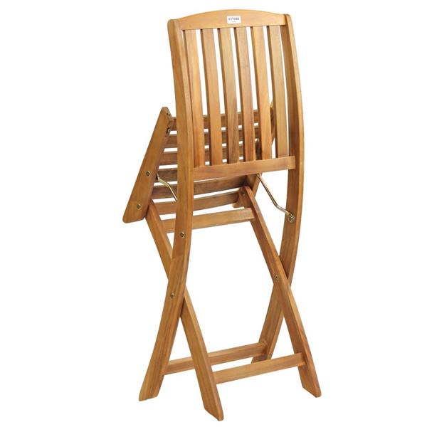 Set da 2 sedie da giardino in legno pieghevoli Navis