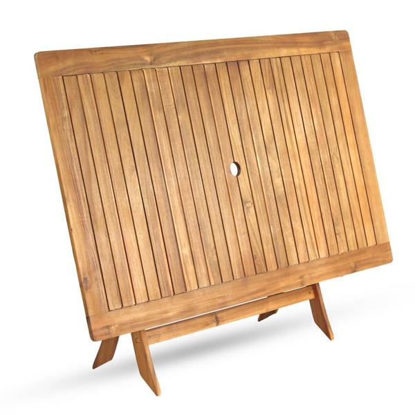 Tavolo da giardino in legno pieghevole 150x90 cm Trapani