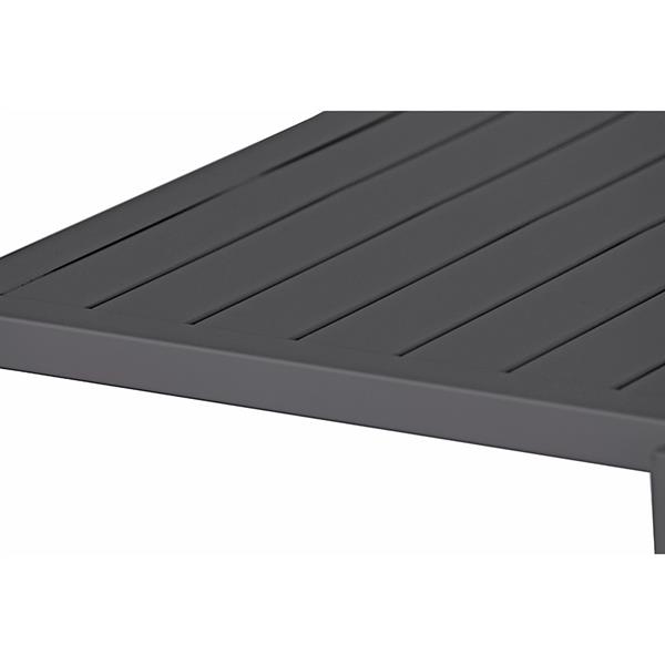 Tavolo da giardino allungabile in alluminio 134-268 cm Lipari grigio