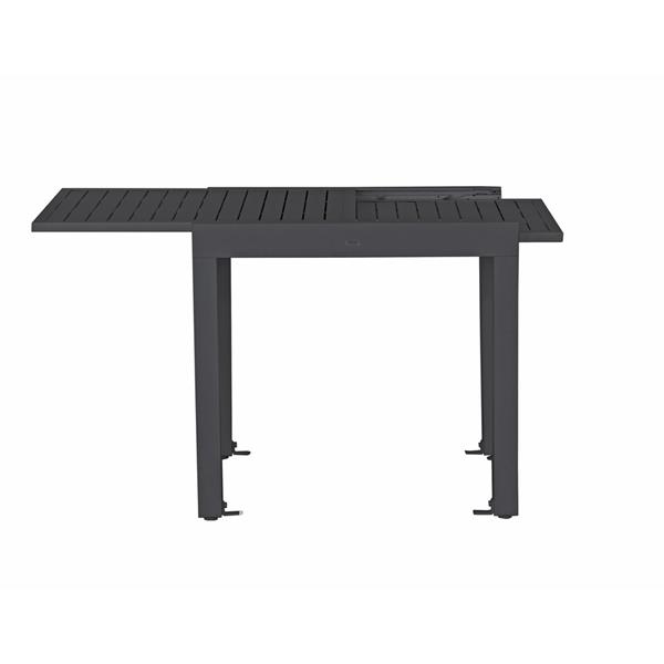 Tavolo da giardino in alluminio allungabile 82-163 cm Lipari grigio