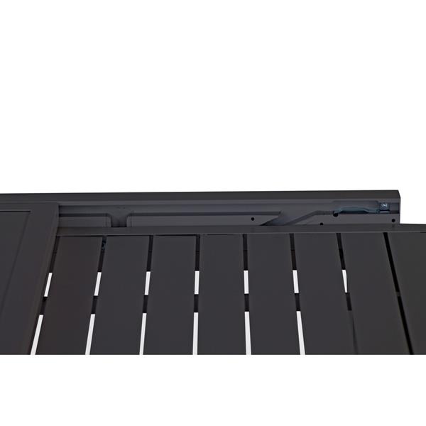 Tavolo da giardino in alluminio allungabile 82-163 cm Lipari grigio