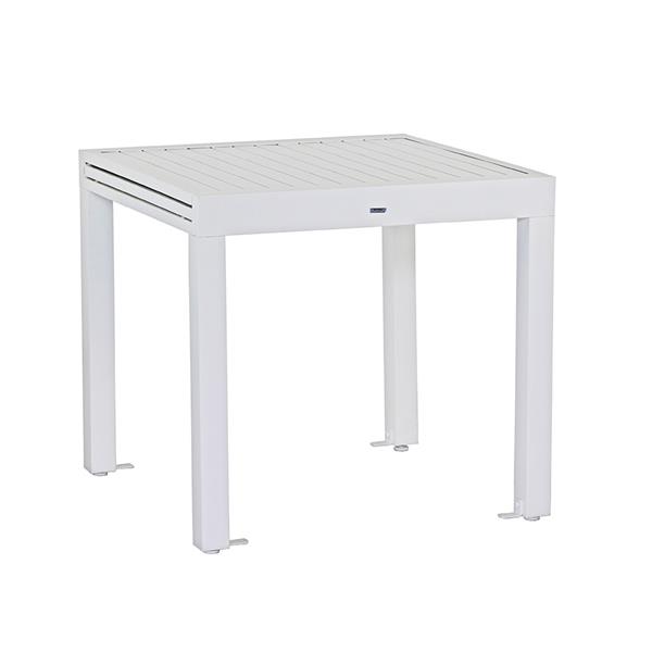 Tavolo estensibile da giardino in alluminio 82-163 cm Lipari bianco