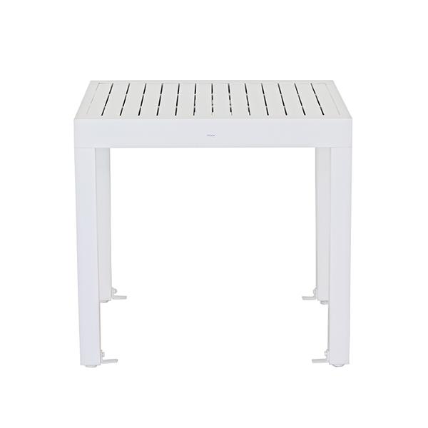 Tavolo estensibile da giardino in alluminio 82-163 cm Lipari bianco