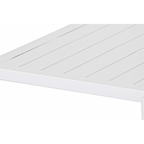 Tavolo estensibile da giardino in alluminio 82-163 cm Lipari bianco