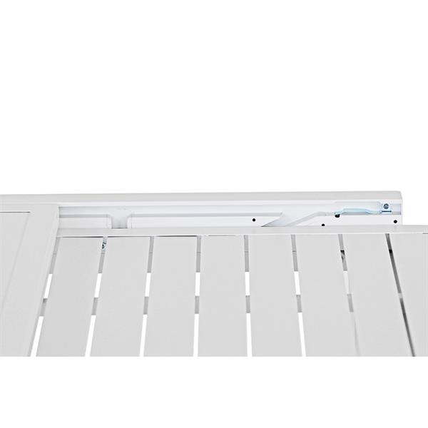 Tavolo estensibile da giardino in alluminio 82-163 cm Lipari bianco