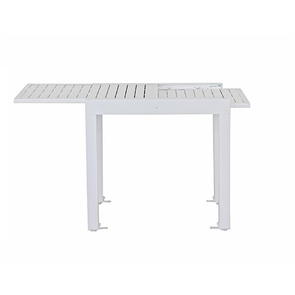 Tavolo estensibile da giardino in alluminio 82-163 cm Lipari bianco