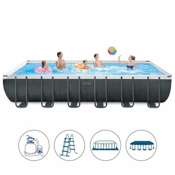 Piscina fuori terra 732x366x132 cm con pompa, scaletta e accessori