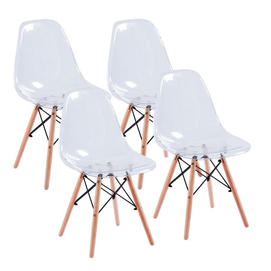 Set 4 sedie design trasparente - Betty