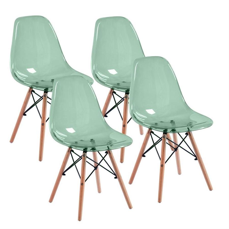 Sedie cucina verde trasparente - Betty
