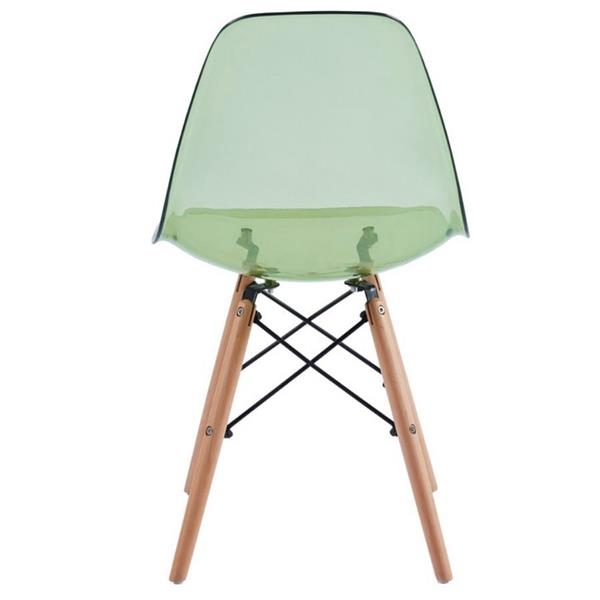 Sedie cucina verde trasparente - Betty