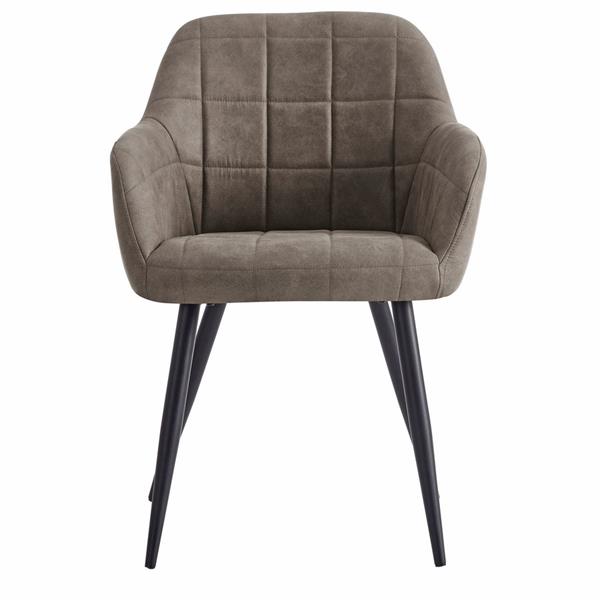 Sedie poltroncina design khaki - Set da 2 - Ava