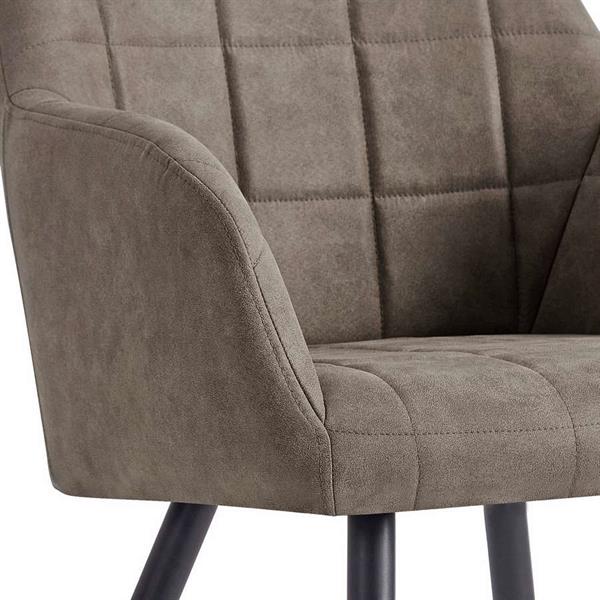 Sedie poltroncina design khaki - Set da 2 - Ava
