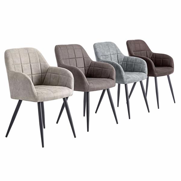 Sedie moderne colore grigio - Set da 2 - Ava