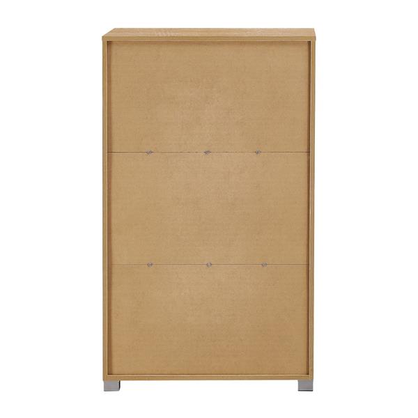Cassettiera in legno 6 cassetti rovere chiaro 68X40X115 cm - Nancy