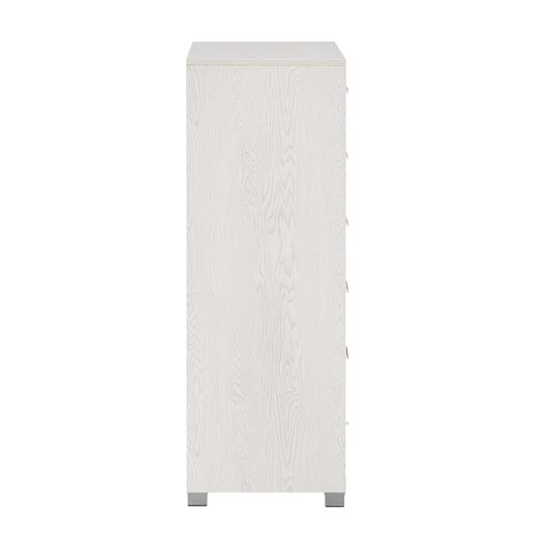 Mobile cassettiera in legno 6 cassetti rovere sbiancato - Nancy