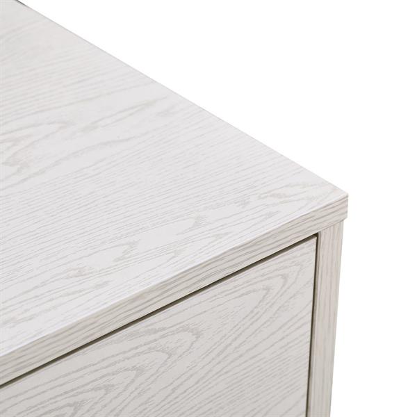 Mobile cassettiera in legno 6 cassetti rovere sbiancato - Nancy