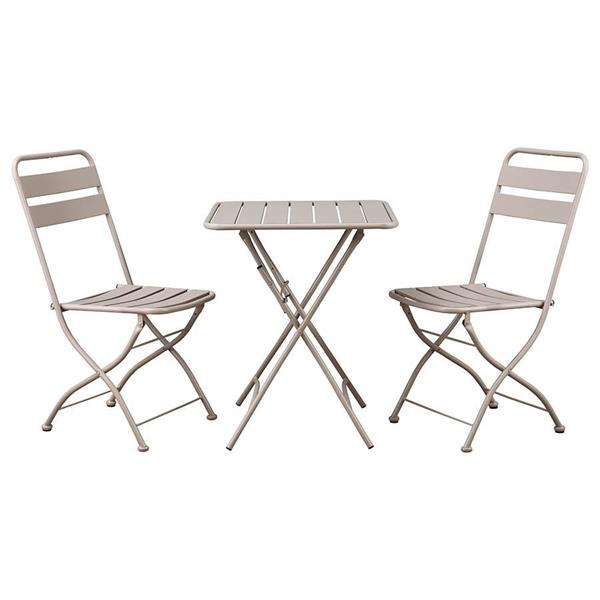 Set tavolino e sedie da esterni pieghevoli talpa Mia