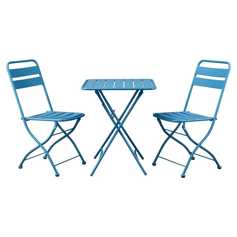 Cuscino Sedia Outdoor Impermeabile 50x50x10 Cm | Morbido Con Fondo Antiscivolo, Blu Lago